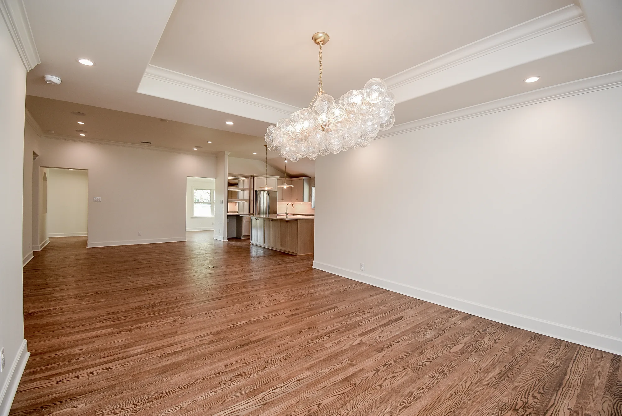 Finished living space in the Grovewood renovation